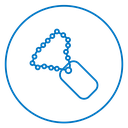 Dog Tag Ball Chain icon