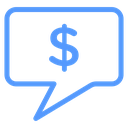 Dollar Speech Bubble icon