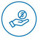 Donation Money Hand icon