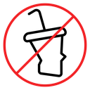 Dont throw away plastic sign icon