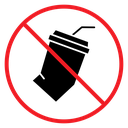 Dont throw away plastic sign icon
