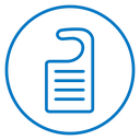 Door hanger Color Outline icon