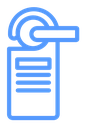 Door hanger Color Outline icon