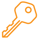 Door key icon
