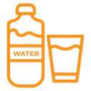 Drinking enough water icon