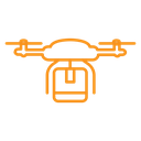 Drone delivery icon
