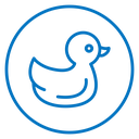 Duck toy icon