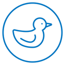 Duck toy icon
