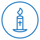 Easter candle icon
