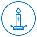Easter candle icon