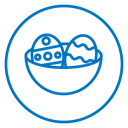 Easter eggs icon