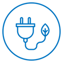 Eco Energy Plug Color Outline icon