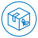 Eco packaging icon
