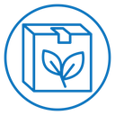 Eco packaging icon