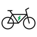 Electric bike icon
