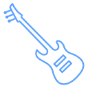 Electric Guitar Pickups Color Outline icon