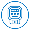 Electric meter icon