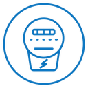 Electric meter icon