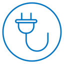 Electric plug icon