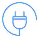 Electric plug icon