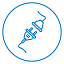 Electric plug icon