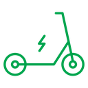 Electric scooter icon