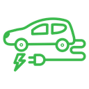 Electric vehicle icon