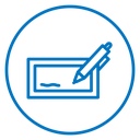 Electronic signature icon