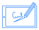 Electronic signature icon