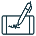 Electronic signature 3 icon
