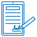 Electronic signature icon