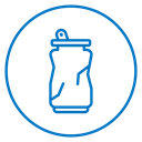 Empty can soda icon