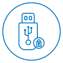 Encrypted pendrive icon