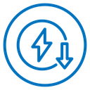 Energy reduction icon