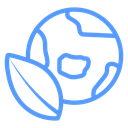 Environment Leaf Globe icon