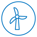 Eolic energy icon