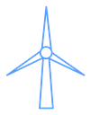 Eolic energy icon