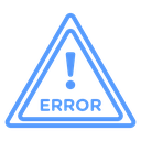 Error Triangle Label icon