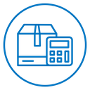 Estimate cost delivery icon