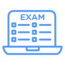 Exam Checklist Laptop Color Outline icon