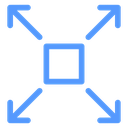 Expand Arrows Box icon