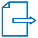 Export Document Color Outline icon