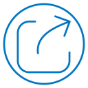 Export Share Color Outline icon