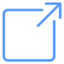 External Link Corner Arrow Color Outline icon