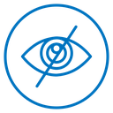 Eye crossed 2 icon
