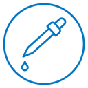 Eye dropper half icon