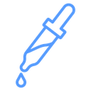 Eye Dropper Vertical Color Outline icon