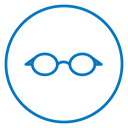 Eye glasses icon