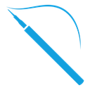 Eyeliner brush icon