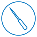 Eyeliner brush icon